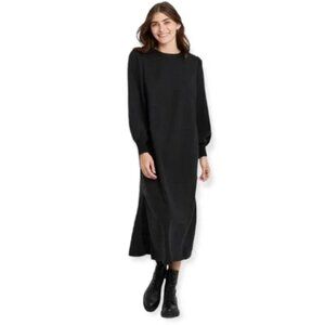 Women's Long Sleeve High Slit Knit Dress - Who What Wear